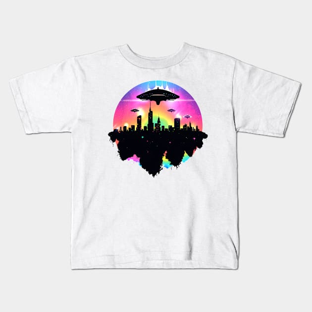 ufo Kids T-Shirt by skatermoment